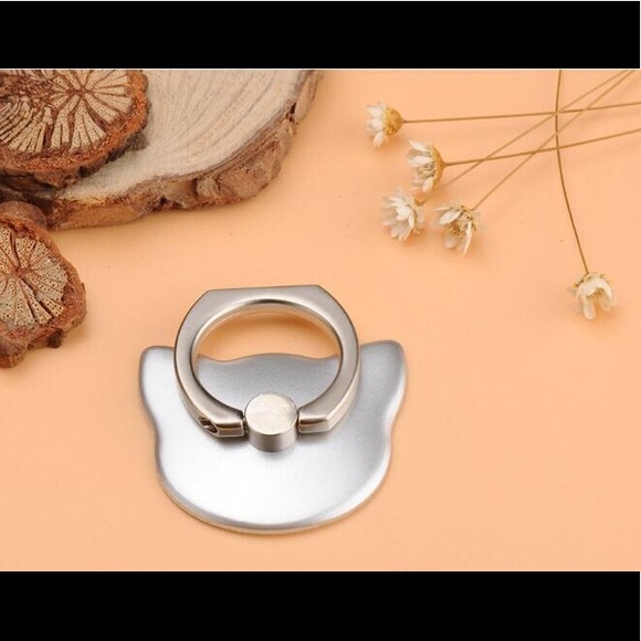 Accessories - Silver Cat Head 360 Degree Finger Ring 🎉😻📱